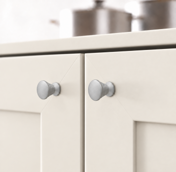 rujzdesign matte aluminium furniture knob 163 26 white cabinet
