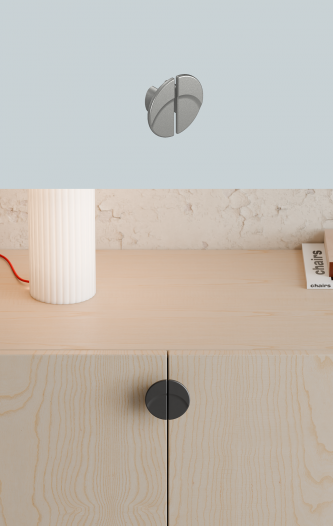 rujzdesign luna circular cabinet knob interior